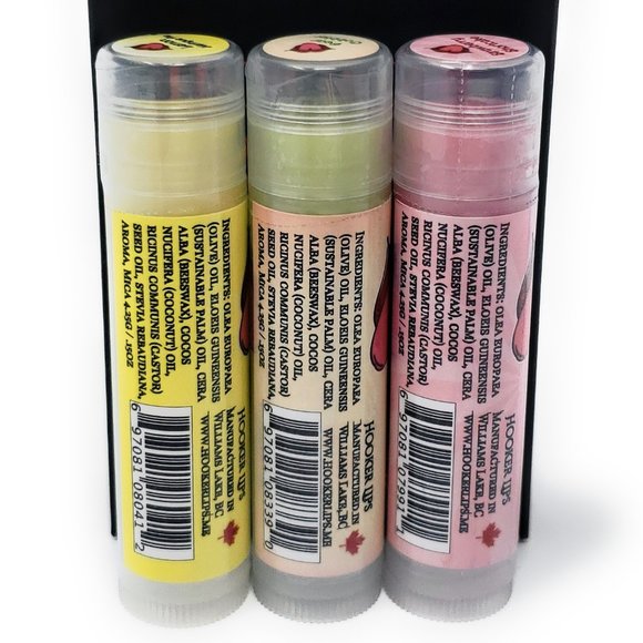 Hooker Lips Luxury Lip Balm Dessert Favourites I Variety 3 Pack - Picture 2 of 3